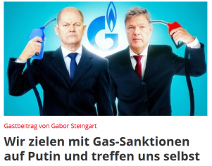 Wir zielen mit Gas-Sanktionen...