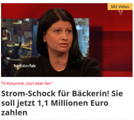 Strom-Schock für Bäckerin! Si...