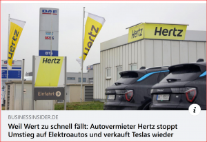 Autovermieter Hertz stoppt Um...