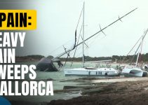 In Spain’s Mallorca Island | Boats Stranded, Streets Flooded