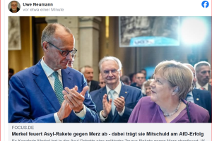 „Merkel feuert Asyl-Rakete gegen Merz ab und ignoriert ihre eigene Migrations-Schuld