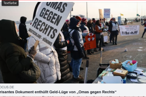 Geld Lüge von „Omas gegen Rechts“